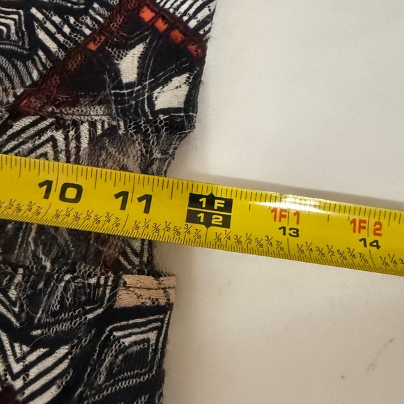 Telemundo Studios Wardrobe Geometric Tribal Print Mesh Bodycon Dress Sleeveless - Picture 12 of 16